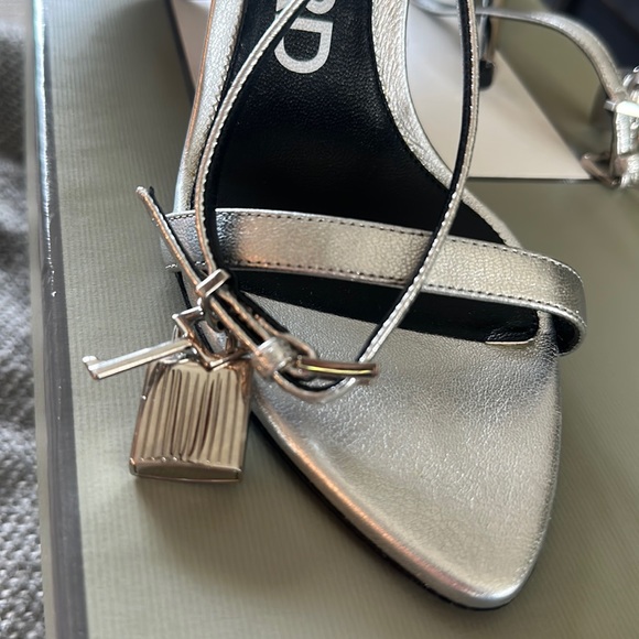 TOM FORD Lock Ankle-Strap Sandals - Picture 5 of 6